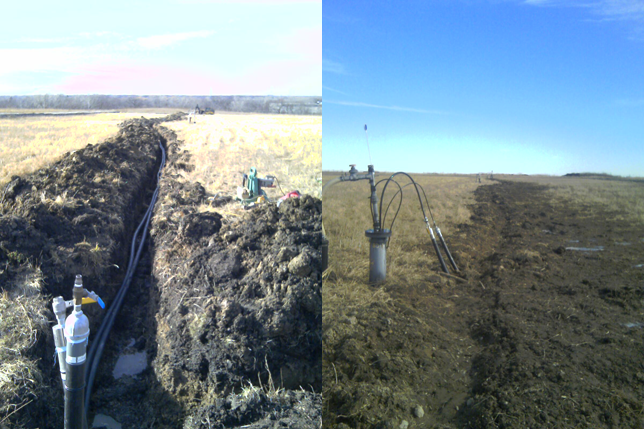 Before and After Leachate Pump