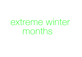 Sexton extreme winter months